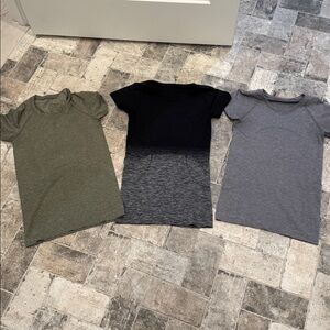 Lululemon swiftly Athletic Tops lot of 3 all size 4